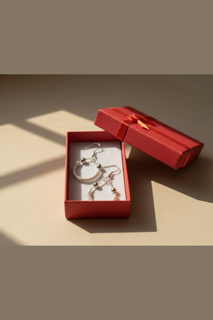 Halo Grace Earrings presented in a gift box with romantic accents, ideal for thoughtful gifting.