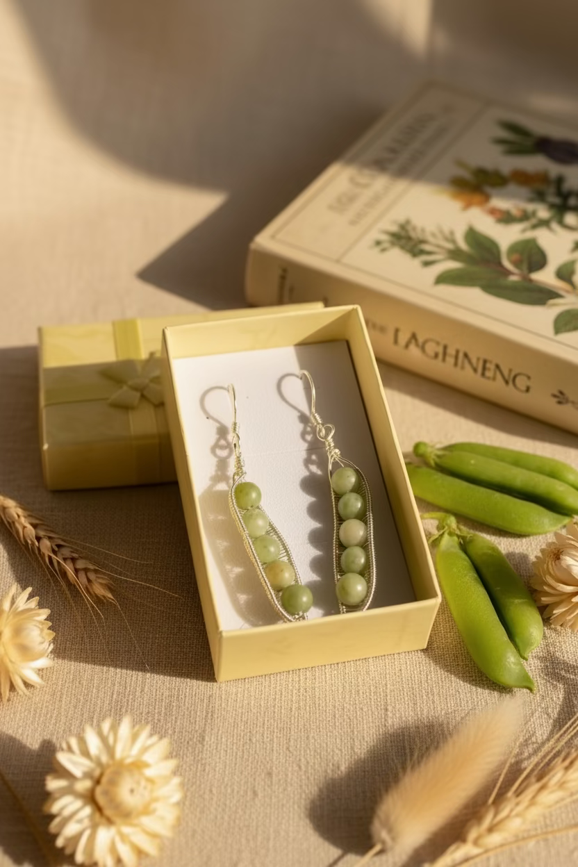 Jade Peapod Earrings