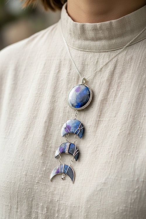 Celestial Moon Phase Necklace