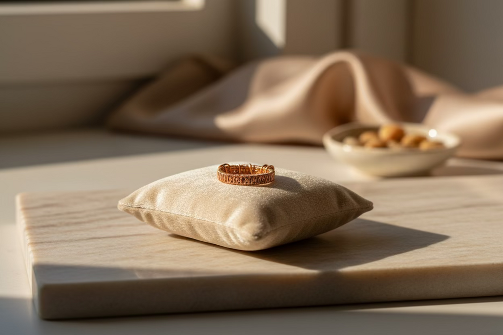 Green Aventurine Copper Wire Wrapped Ring – Adjustable Handmade Gemstone Ring (Sizes 6–9)