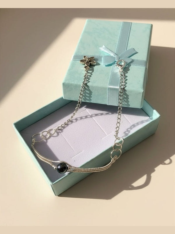 Hematite Energy Bracelet – Handmade Silver Crystal Bracelet